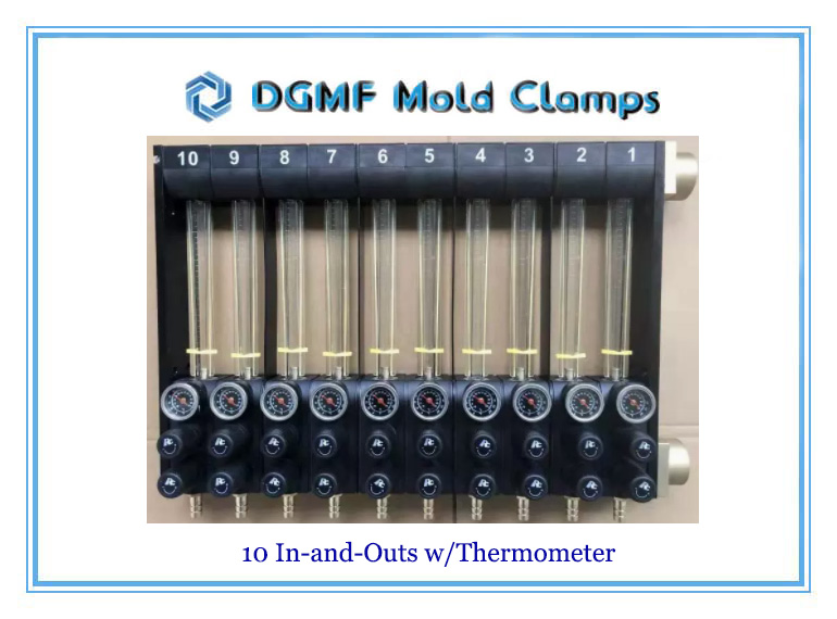 DGMF Mold Clamps Co., Ltd - 10 In-and-Outs With A Thermometer 30L Water Flow Regulator