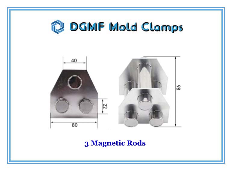 DGMF Mold Clamps Co., Ltd - 3 Magnetic Rods Magnetic Grate Separator for Hopper Dyrer Size