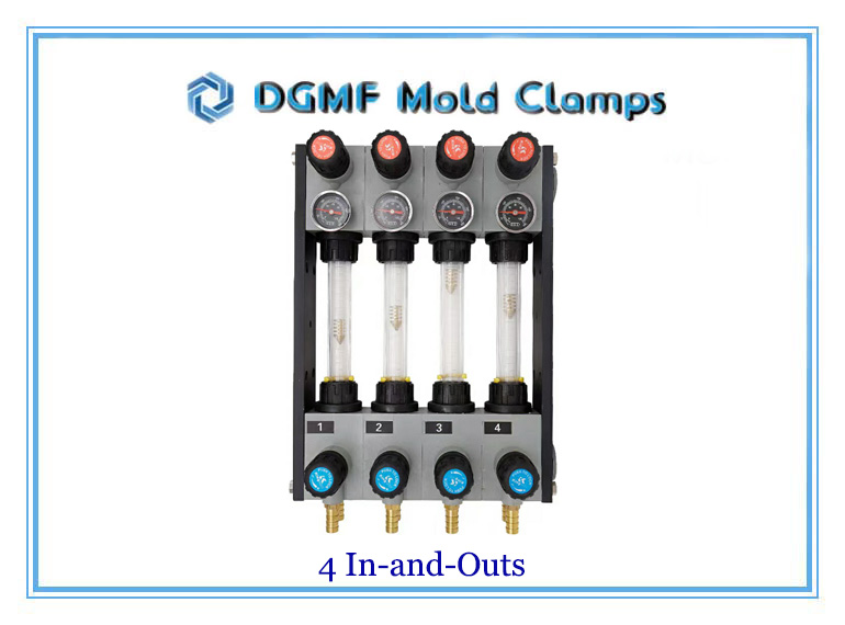 DGMF Mold Clamps Co. Ltd 4 In and Outs Injection Molding 10L Precision Water Flow Regulator