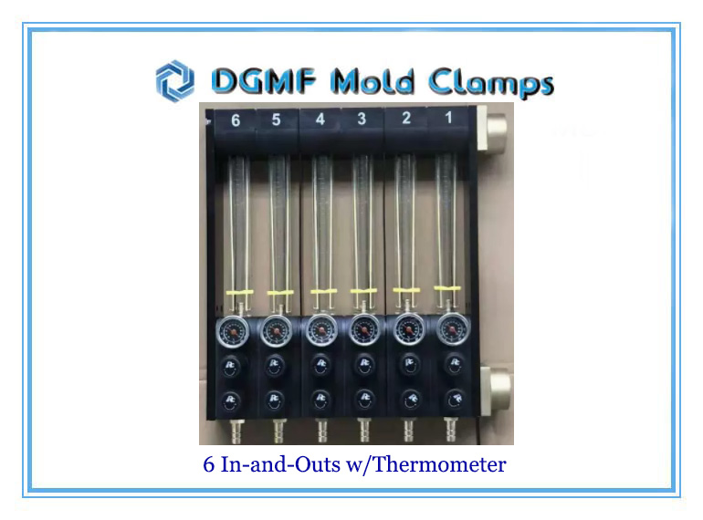 DGMF Mold Clamps Co., Ltd - 6 In-and-Outs With A Thermometer 30L Water Flow Regulator