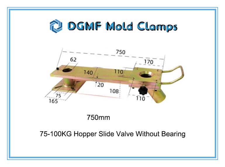 DGMF Mold Clamps Co., Ltd - 750mm Extra-long 75-100KG Manual Hopper Valve Slide Valve With No Bearing