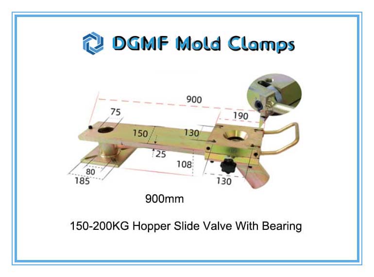 DGMF Mold Clamps Co., Ltd - 900mm 150-200KG Mechanical Hopper Slide Valve Gate With Bearings