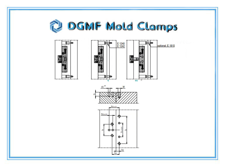 DGMF Mold Clamps Co., Ltd - Adjustable Claw Puller E 1808 Mold Latch Locking Unit Installation