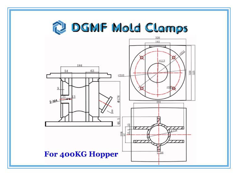 DGMF Mold Clamps Co., Ltd - Aluminum Magnet Base for 400KG Hopper Dryer Injection Molding Machine