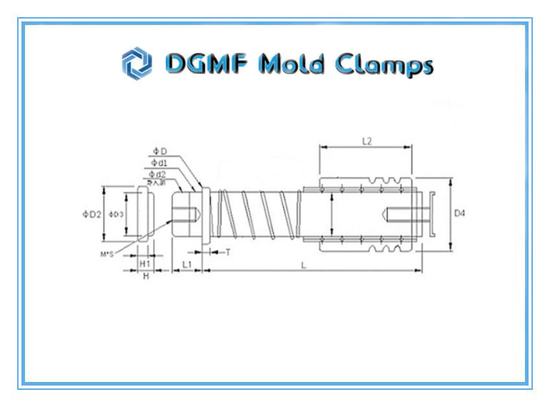 DGMF Mold Clamps Co., Ltd - Ball Bearing Guide Post Sets TRP Series Drawing