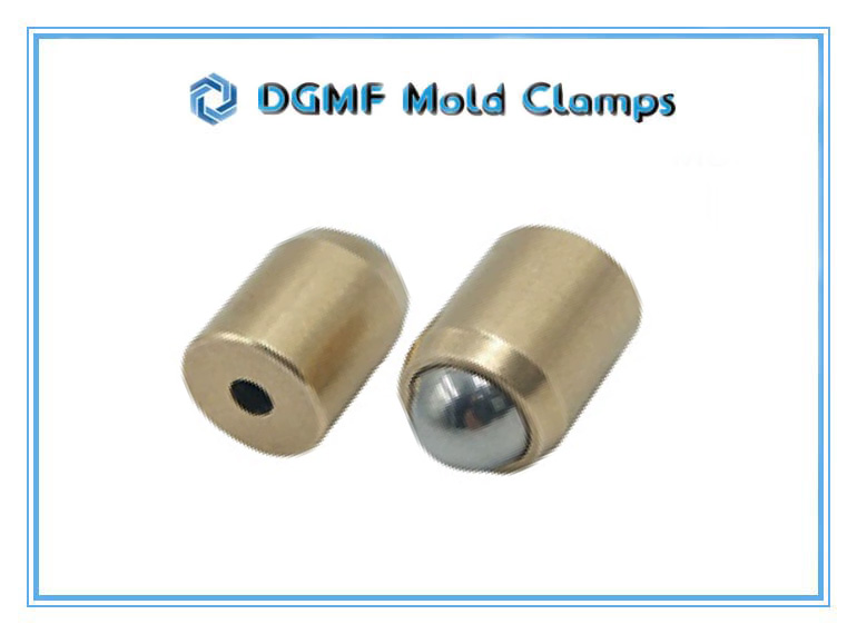 DGMF Mold Clamps Co., Ltd - Brass Spring Plunger Smooth, With Ball and a Hole, No-Collar