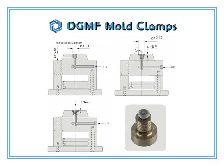 DGMF Mold Clamps Co., Ltd - DGMF Air Valves Z491 Air Poppet Valve installation Guidelines
