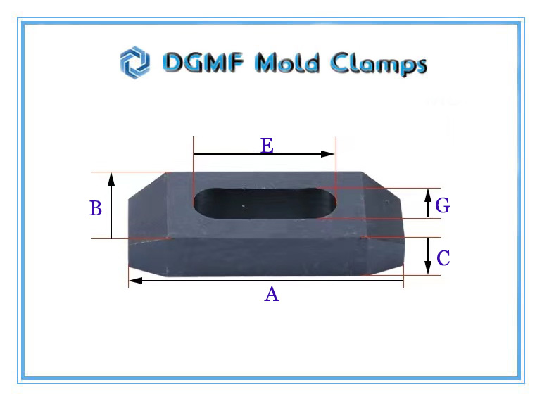 DGMF Mold Clamps Co., Ltd - DGMF Forged Tapped Plain Clamp Drawing