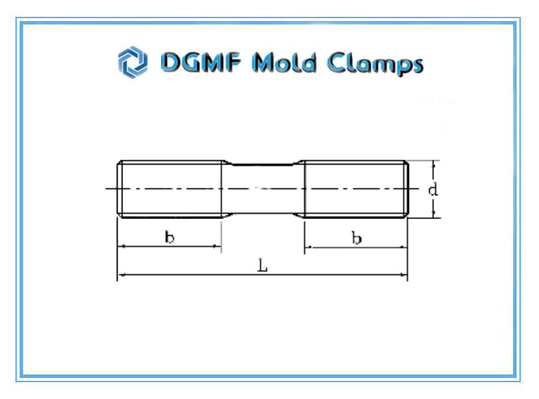 DGMF Mold Clamps Co., Ltd - Double-End Threaded Stud Drawing