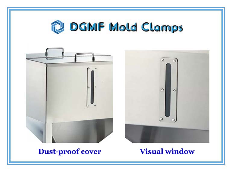 DGMF Mold Clamps Co., Ltd - Dust-proof Cover and Visual Window for Material Storage Hopper Tank