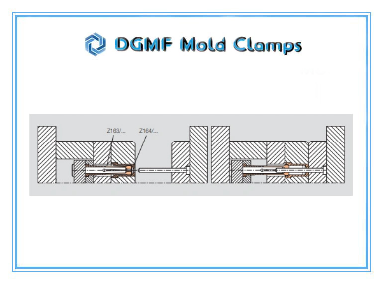 DGMF Mold Clamps Co., Ltd - Early Return Units Z163 Push-Back Units and Pressure Sleeve Z164 Installation