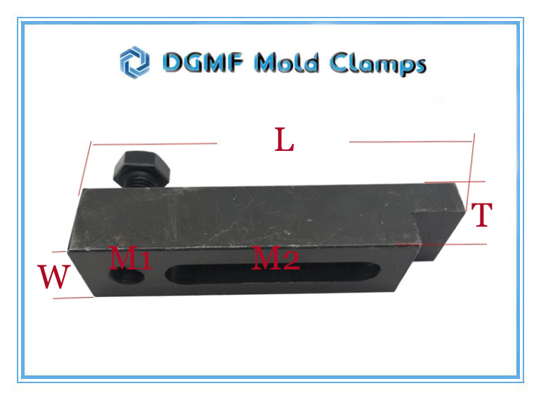 DGMF Mold Clamps Co., Ltd - Extra-Length Closed-toe Injection Mold Clamp Drawing