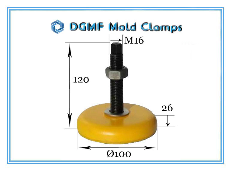 DGMF Mold Clamps Co., Ltd - Heavy-duty CNC Machine Leveling Pad DGMF-Mold-Clamps-MLP100 Size