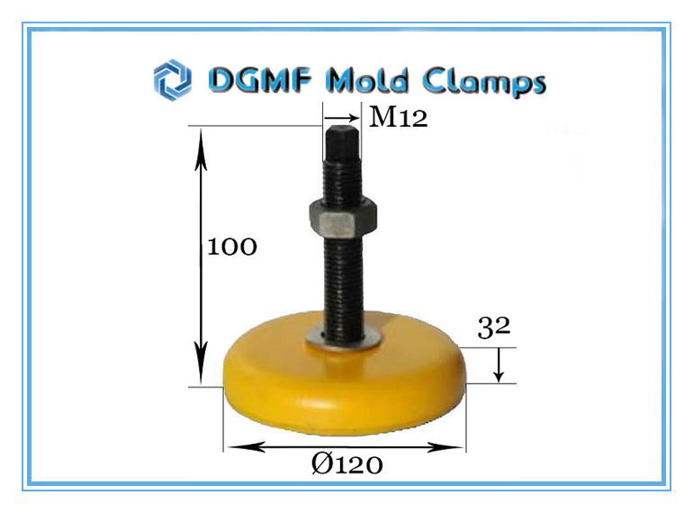 DGMF Mold Clamps Co., Ltd - Heavy-duty CNC Machine Leveling Pad DGMF-Mold-Clamps-MLP120 Size