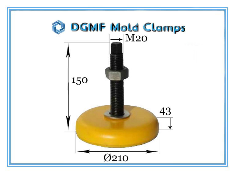 DGMF Mold Clamps Co., Ltd - Heavy-duty CNC Machine Leveling Pad DGMF-Mold-Clamps-MLP210 Size