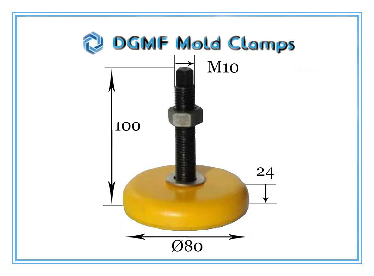 DGMF Mold Clamps Co., Ltd - Heavy-duty CNC Machine Leveling Pad DGMF-Mold-Clamps-MLP80 Size