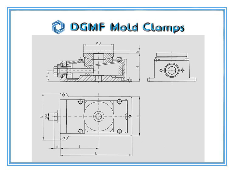 DGMF Mold Clamps Co., Ltd - Heavy-duty Machine Fixator Drawing