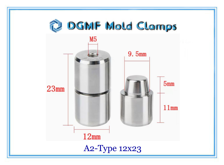 DGMF Mold Clamps Co., Ltd - High-Precision Tapered Interlock (Round) A2-Type 12x23 Size