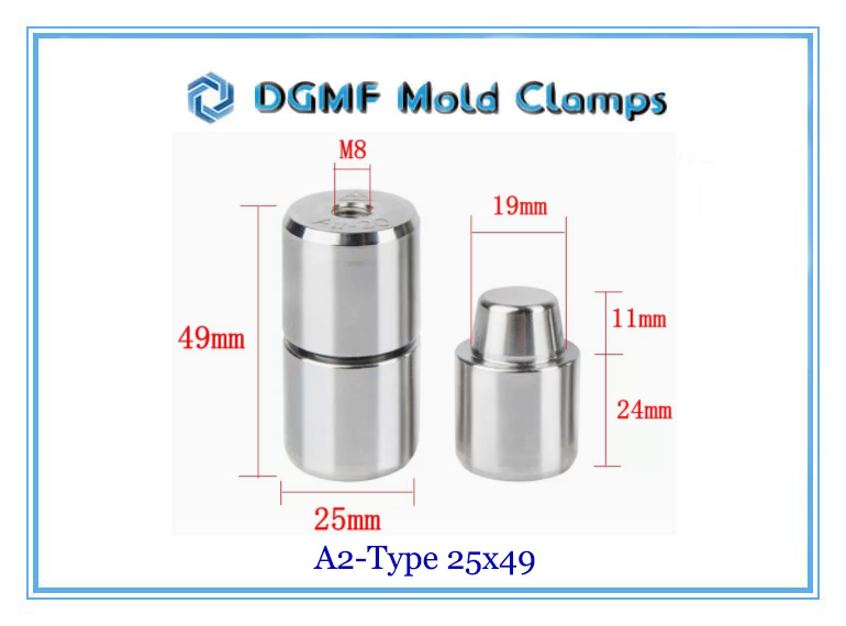 DGMF Mold Clamps Co., Ltd - High-Precision Tapered Interlock (Round) A2-Type 25x49 Size