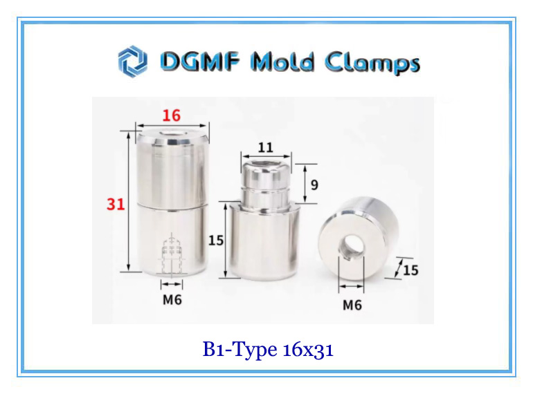 DGMF Mold Clamps Co., Ltd - High-precision Round Tapered Interlock B1-16x31 Size