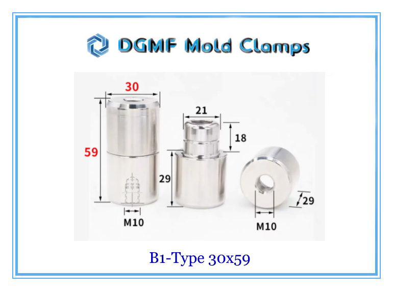 DGMF Mold Clamps Co., Ltd - High-precision Round Tapered Interlock B1-30x59 Size