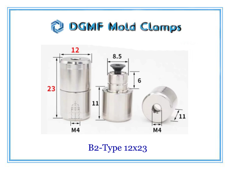 DGMF Mold Clamps Co., Ltd - High-precision Straight Tapered Round Interlock With Bolt B2-12x23 Size