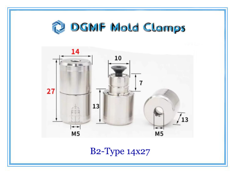 DGMF Mold Clamps Co., Ltd - High-precision Straight Tapered Round Interlock With Bolt B2-14x27 Size