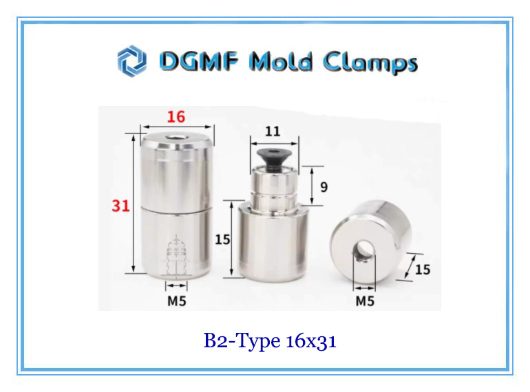 DGMF Mold Clamps Co., Ltd - High-precision Straight Tapered Round Interlock With Bolt B2-16x31 Size