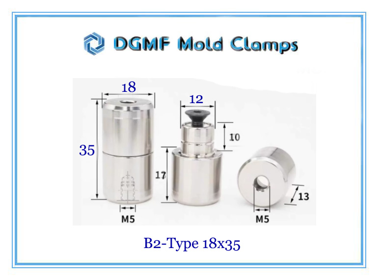 DGMF Mold Clamps Co., Ltd - High-precision Straight Tapered Round Interlock With Bolt B2-18x35 Size