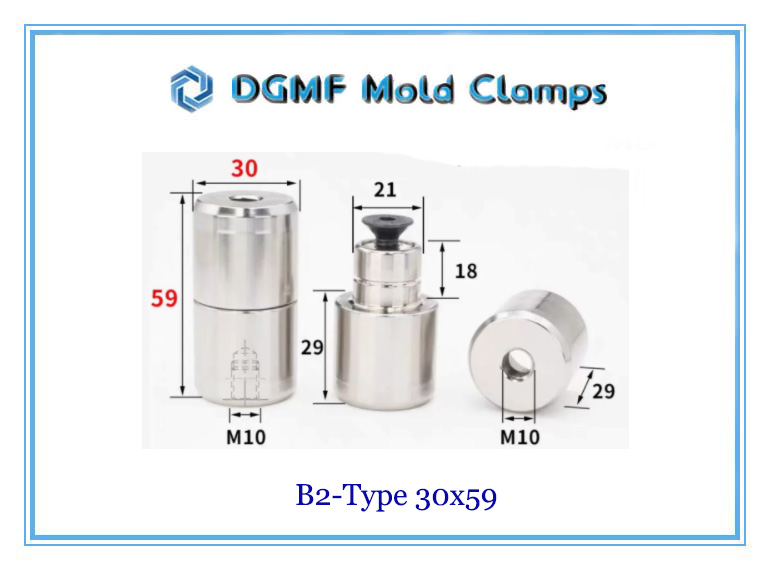 DGMF Mold Clamps Co., Ltd - High-precision Straight Tapered Round Interlock With Bolt B2-30x59 Size