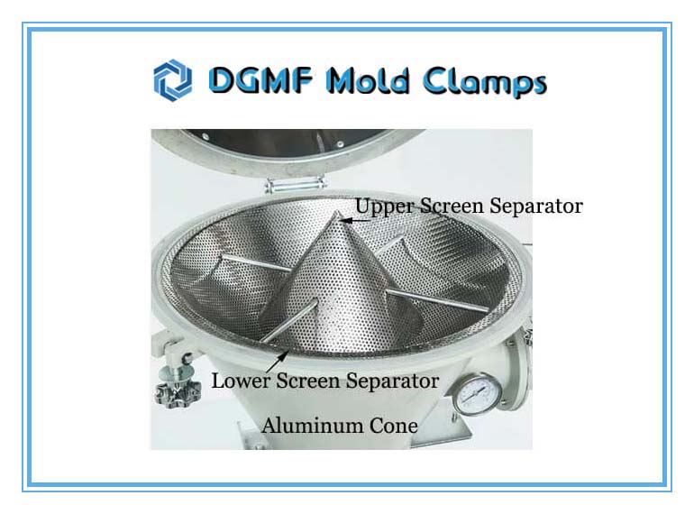 DGMF Mold Clamps Co., Ltd - Hot Air Hopper Dryer Screen Separator Bottom Cone