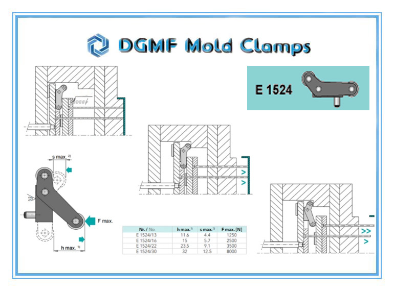 DGMF Mold Clamps Co., Ltd - Injection Mold Making E 1524 Ejector Set Accelerator Istallations