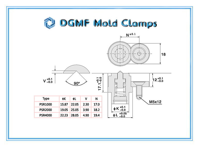 DGMF Mold Clamps Co., Ltd - Mold Component Metric PSR Slide Retainer Installation