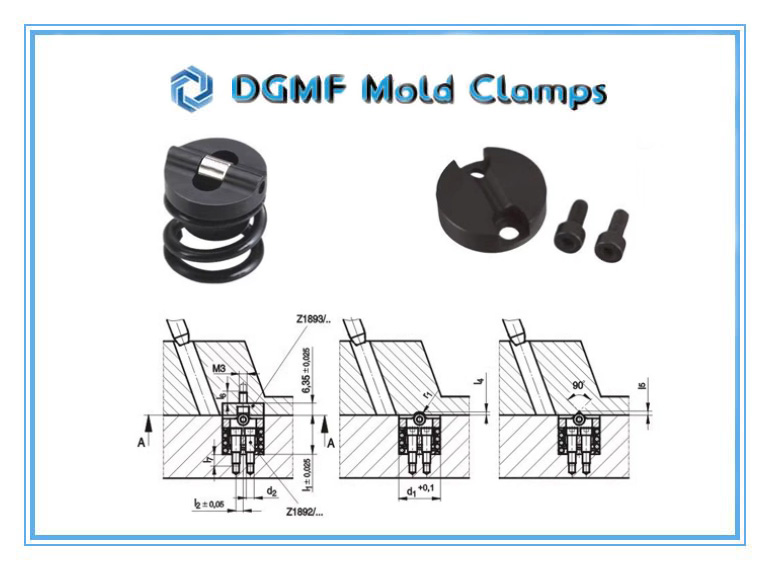 DGMF Mold Clamps Co., Ltd - Mold Components Z1892 Z1893 Slide Retainers Installation