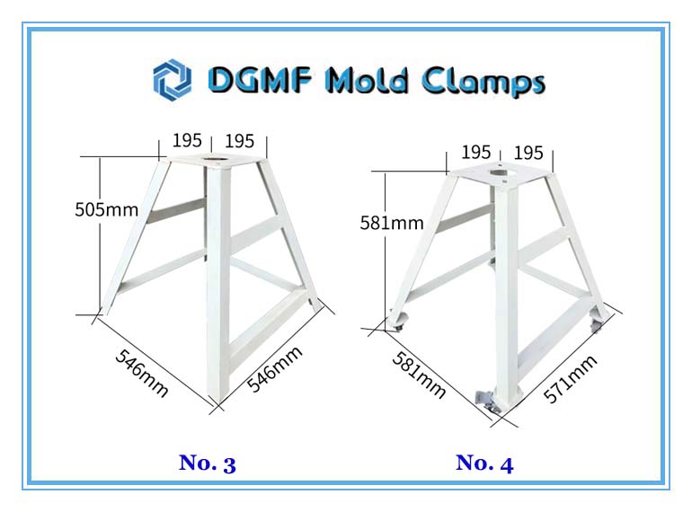 DGMF Mold Clamps Co., Ltd - No.3-4 A-type Floor Stand for Hopper Dryer Suction Box Type