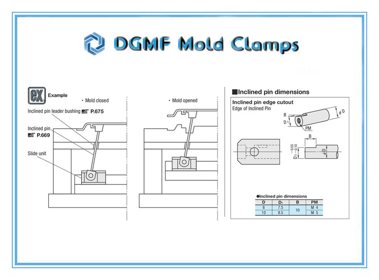 DGMF Mold Clamps Co., Ltd - Oil-Free Slide Units For Loose Core SCY Series Usage