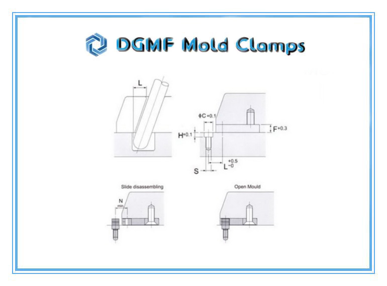 DGMF Mold Clamps Co., Ltd - Plastic Injection Mold Component RCM Slide Retainer Installation