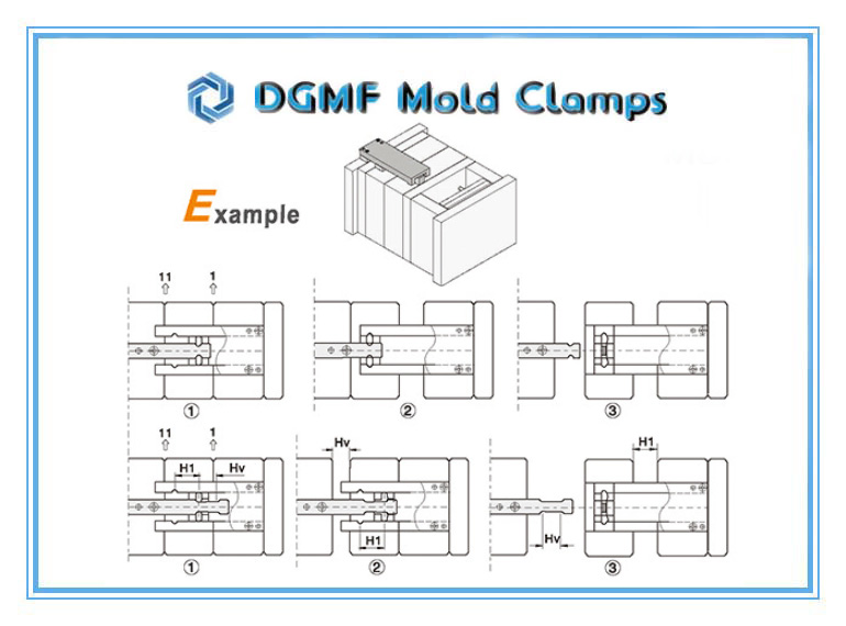 DGMF Mold Clamps Co., Ltd - Plastic Injection Mold Components Latch Lock Unit Z174 Installations