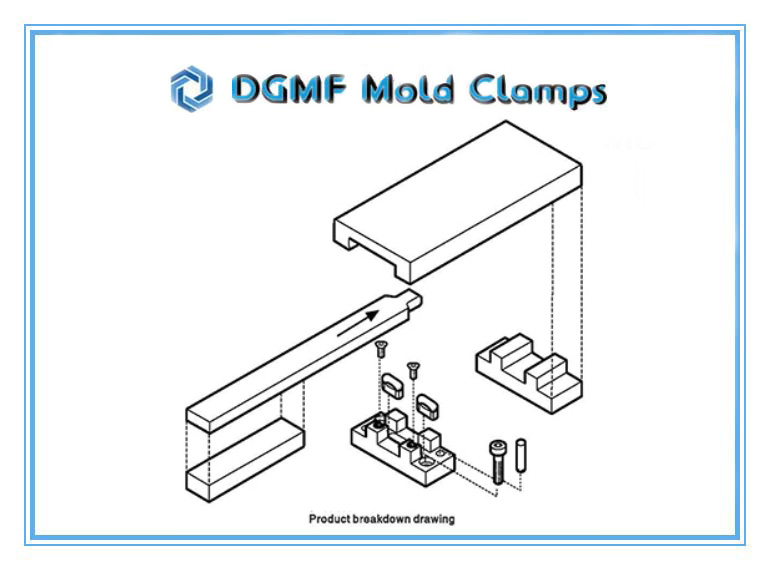 DGMF Mold Clamps Co., Ltd - Plastic Injection Mold Latch Lock Z6 Component Breakdown Drawing