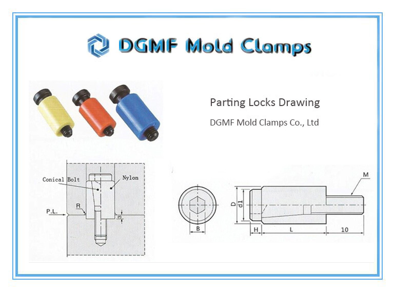 DGMF Mold Clamps Co., Ltd - Plastic Injection Mold Parting Lock Sets Drawing