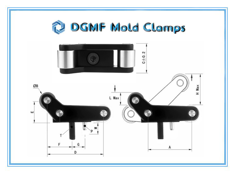 DGMF Mold Clamps Co., Ltd - Plastic Injection Molding Components Plate Accelerator EP Series Drawing