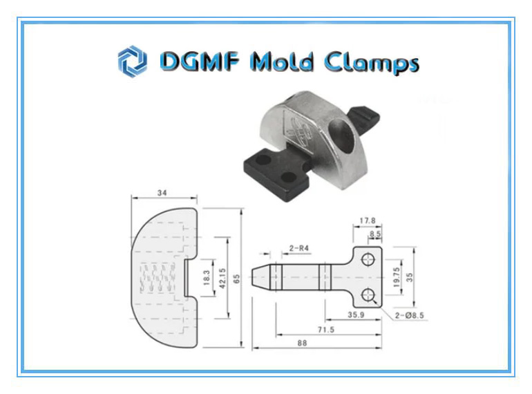 DGMF Mold Clamps Co., Ltd - Plastic Mold Latch Locking Unit SLD Drawing