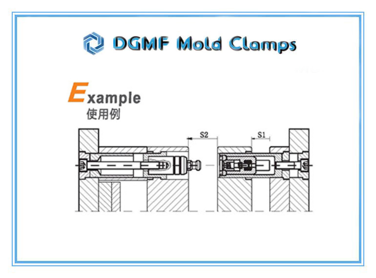 DGMF Mold Clamps Co., Ltd - Plastic Mold Z3 Round Latch Lock Installation