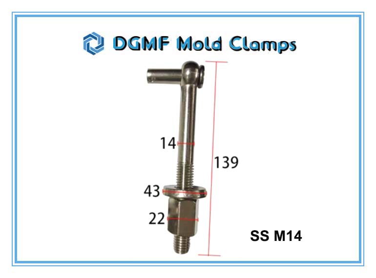 DGMF Mold Clamps Co., Ltd - Plastic Shredder Crusher Grinder Lock SS M14 Size