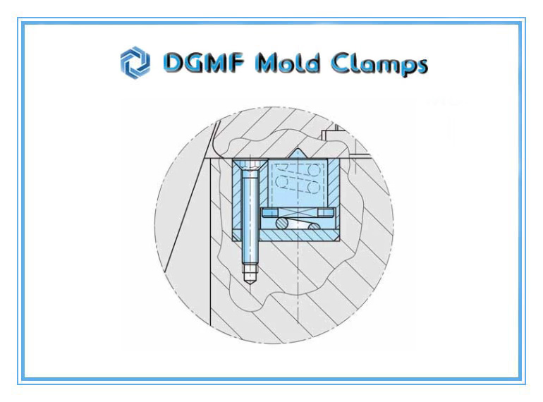 DGMF Mold Clamps Co., Ltd - Round Slide Holding Device Z5129 Z5130 Slide Retainer Installation