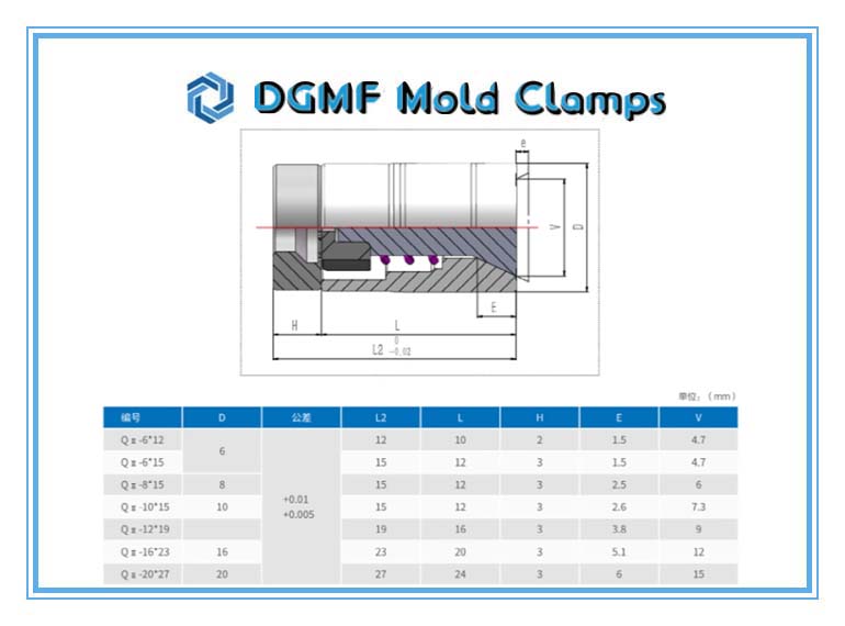 DGMF Mold Clamps Co., Ltd - S136 DGMF Air Poppet Valve Injection Mold Drawing