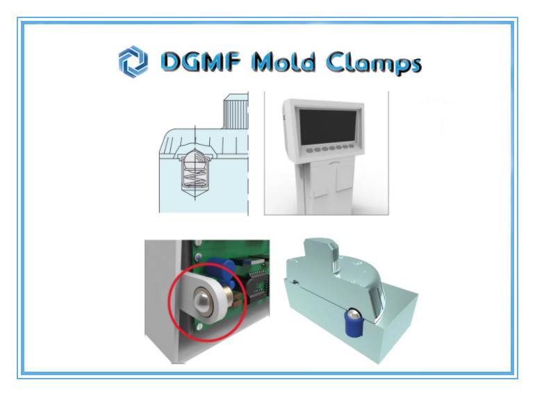 DGMF Mold Clamps Co., Ltd - Smooth Spring Plunger With Collar And Ball Applications