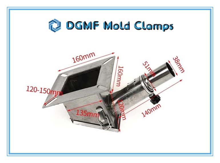 DGMF Mold Clamps Co., Ltd - Stainless Steel Material 38 MM Signal-Tube Suction Boxe For Hopper Dryer Size