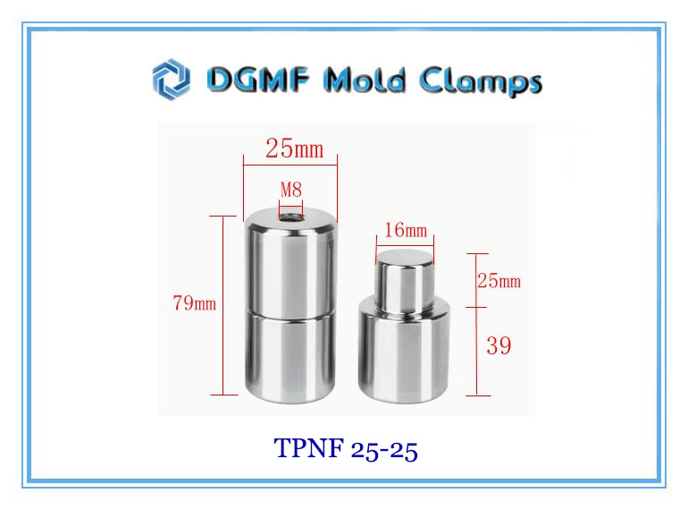 DGMF Mold Clamps Co., Ltd - Standard-type Positioning Straight Pin Set Round Taper Interlock TPNF 25-25 Size