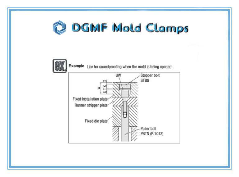 DGMF Mold Clamps Co., Ltd - Stop Bolt Male Thread-Type Installation